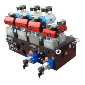 Special manifold for pumps test bench