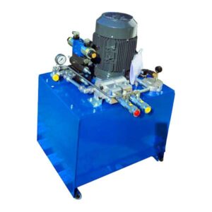 Powerpack for the production of concrete sleepers