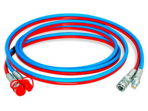 Connected twin hose 720 bar 5 m RED/BLUE