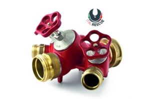 3-way flow divider w/gate valves