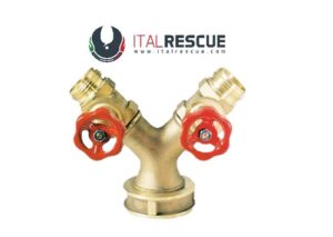 Two-way divider connection with gate valve