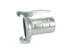 Female spherical half-joint with hose holder sleeve D. 80