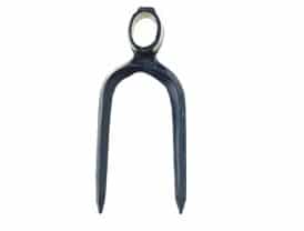 Hoe with two rhomboidal teeth with handle