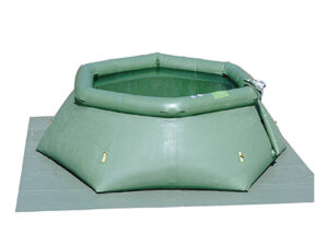 Self-supporting 25,000 liter tank