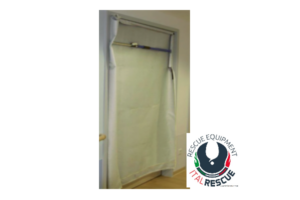 Adjustable smoke barrier for doors 70/115cm