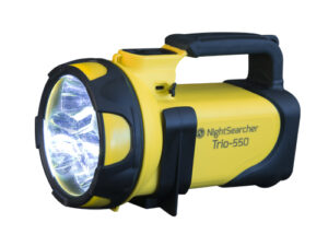 TRIO 550 LED RECHARGEABLE BATTERY-POWERED TORCH